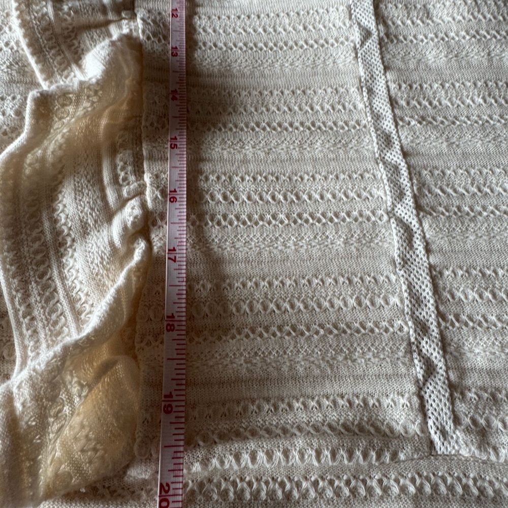 Jessica Simpson Knit Pointelle Ruffle Top - Picture 5 of 5